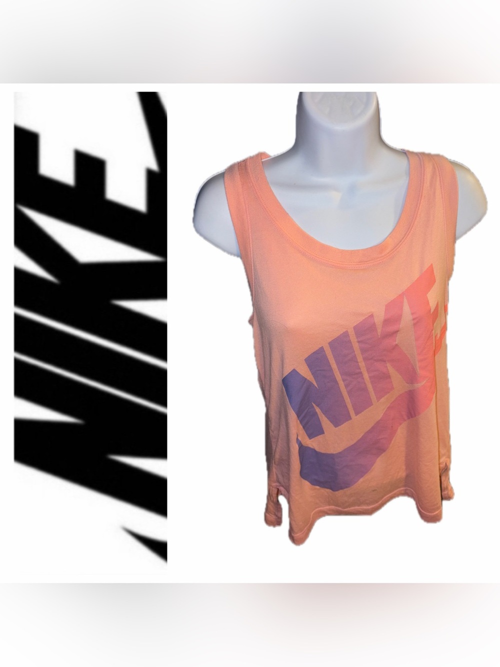 NIKE Peach Gradient Tank Top 💖💜